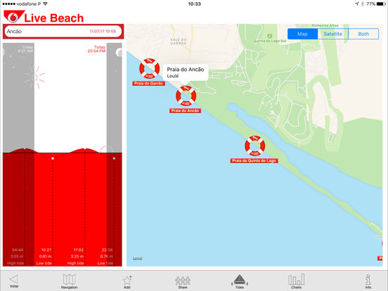 Captura de ecrã do iPad 1