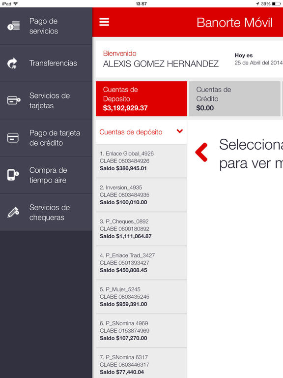 Captura de pantalla del iPad 3