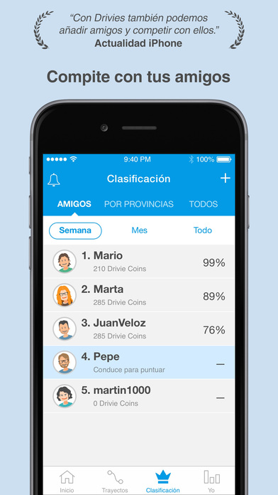 Captura de pantalla del iPhone 5