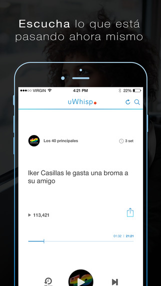Captura de pantalla del iPhone 1