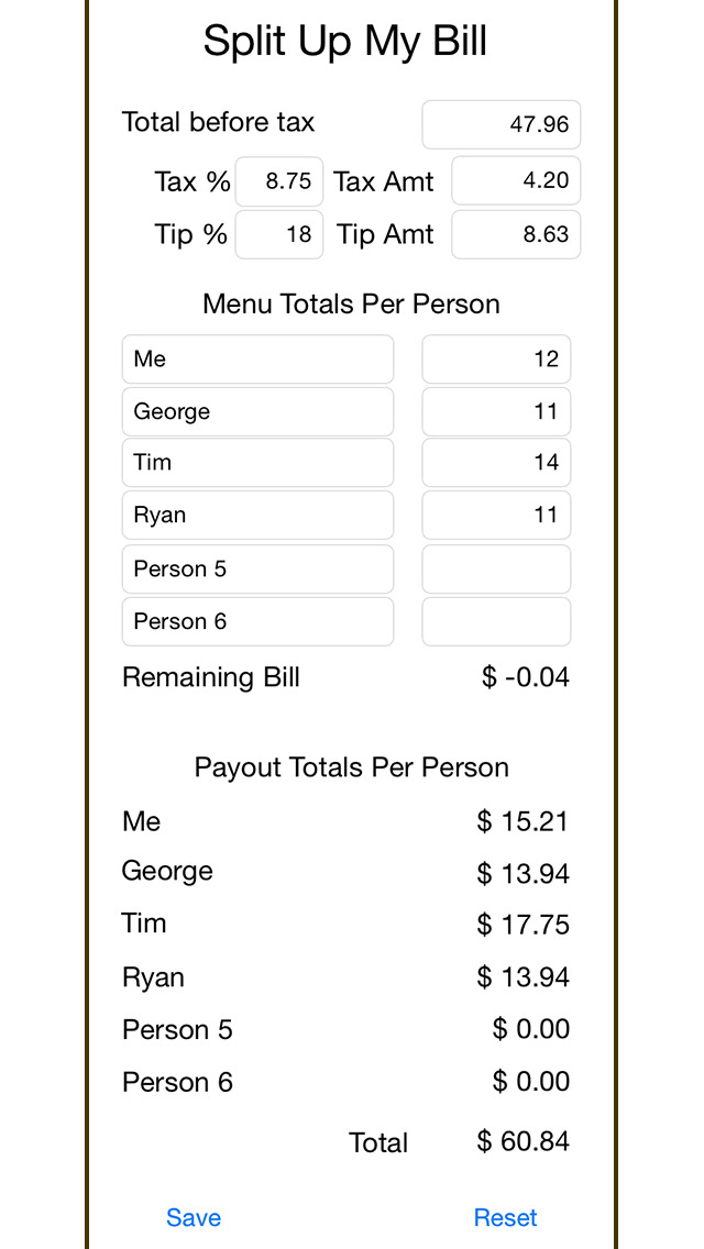 download Split Up My Bill apps 0