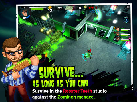 Rooster Teeth vs Zombiens iPhone iPad