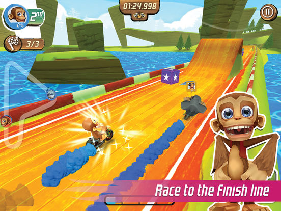 Nitro Chimp Grand Prix iOS Screenshots