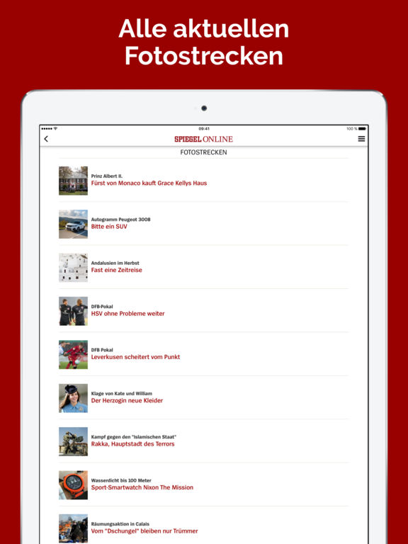 Spiegel online app ipad problem