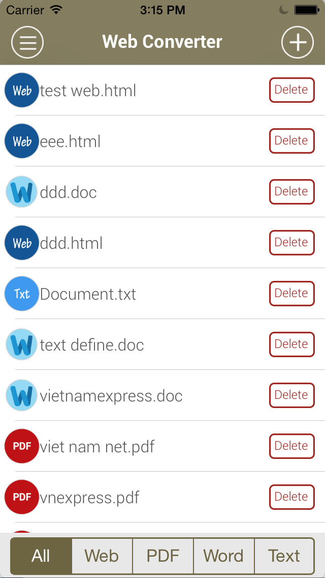 Web converter quick convert web to word pdf text iphone ios app 