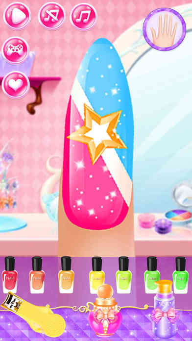 プリンセスネイルルーム - ドレスと化粧ゲーム screenshot1