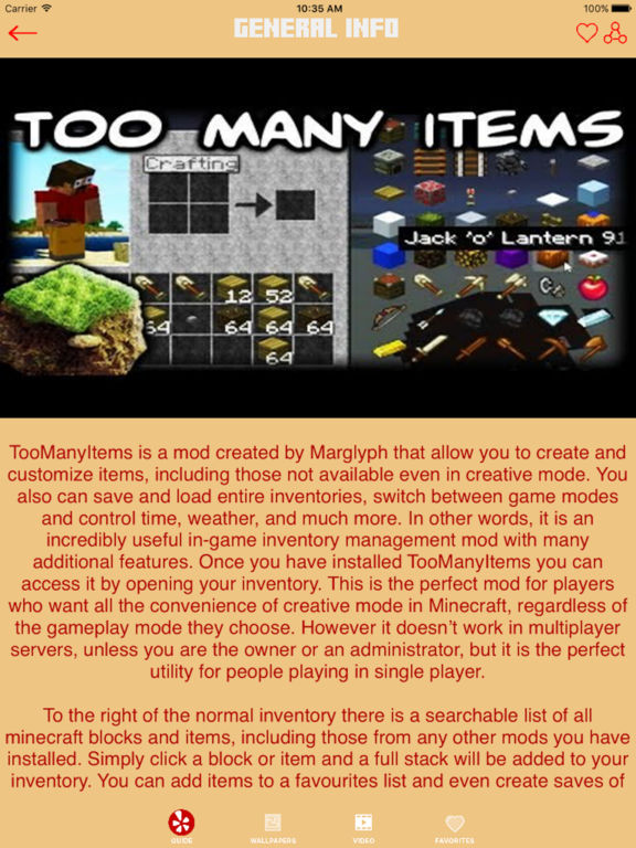 TOO MANY ITEMS MODS FOR MINECRAFT - The Best Pocket Many Items Edition Wiki for MCPCのおすすめ画像4