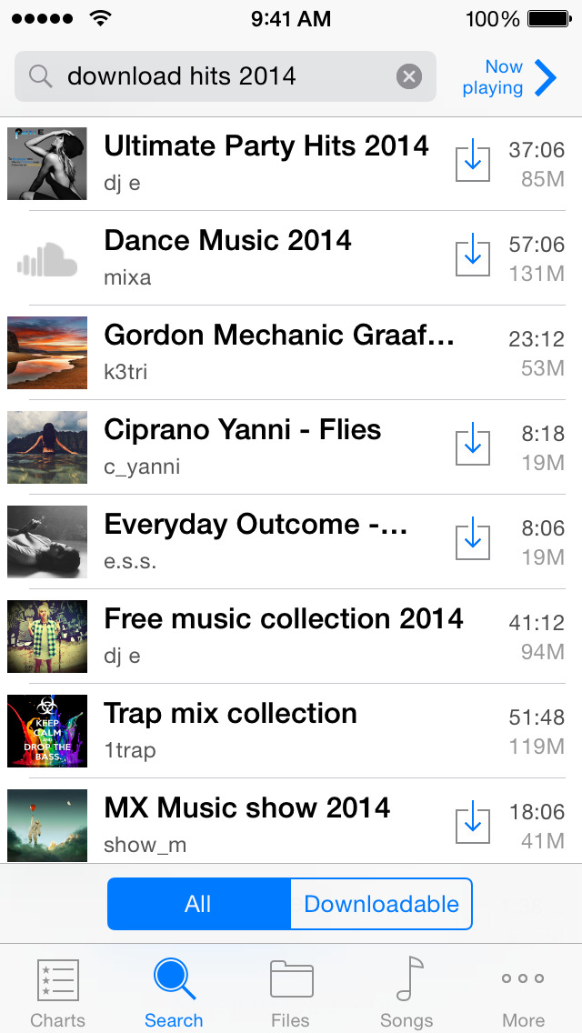 無料ミュージックをダウンロード ダウンローダー で音楽聴き放題ミュージックプレイヤー Soundcloud Pro Iphoneアプリ Applion