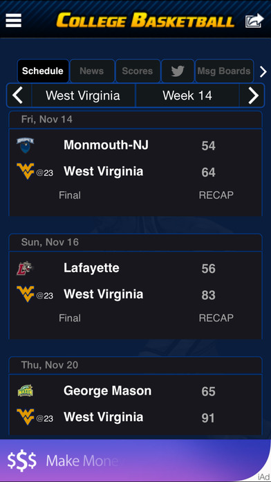 College Basketball Scoreboardのおすすめ画像5