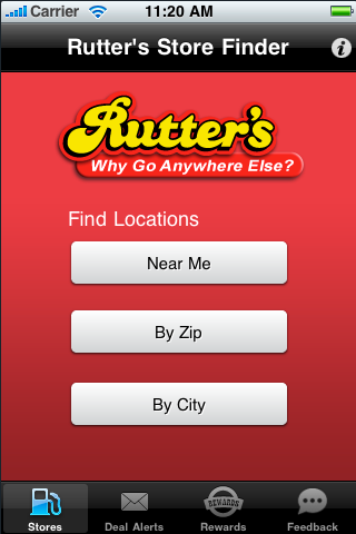 Rutter's Store Finder free app screenshot 3