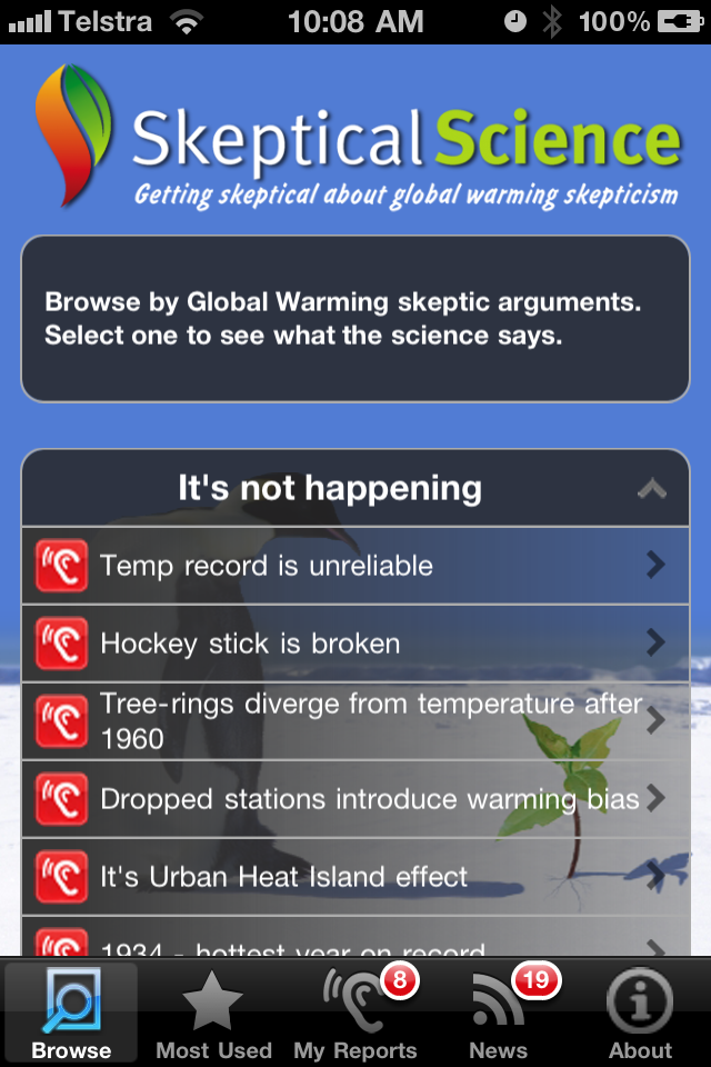 Skeptical Science free app screenshot 1