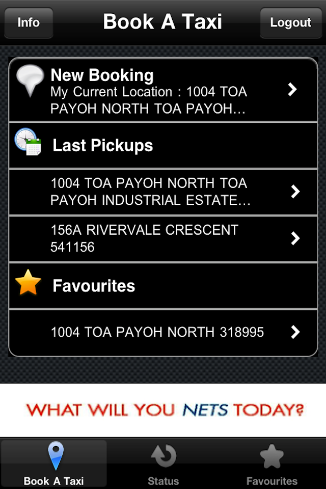 ComfortDelGro Taxi Booking free app screenshot 1