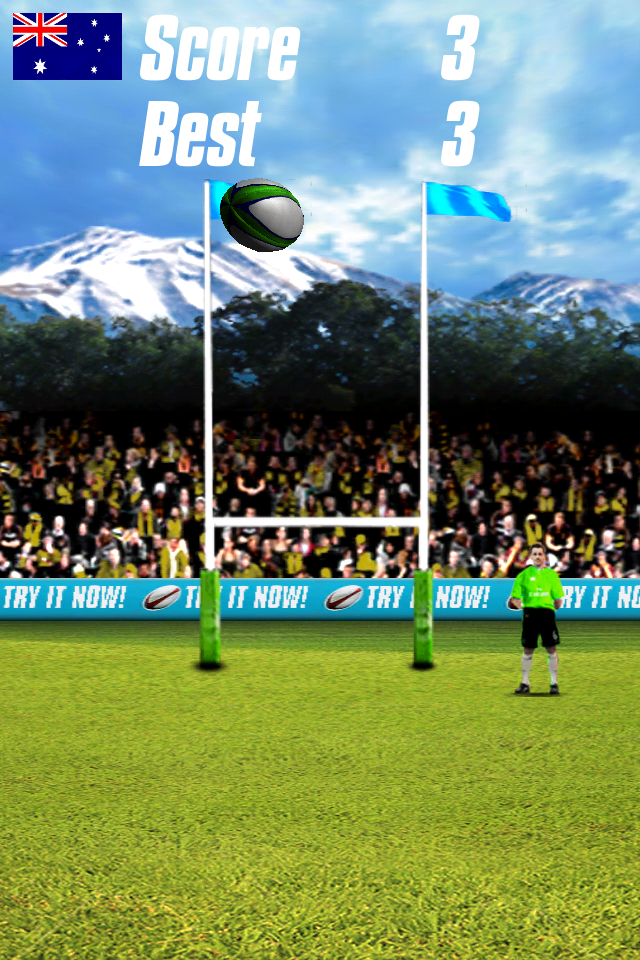 Rugby Goal Flick Lite free app screenshot 3