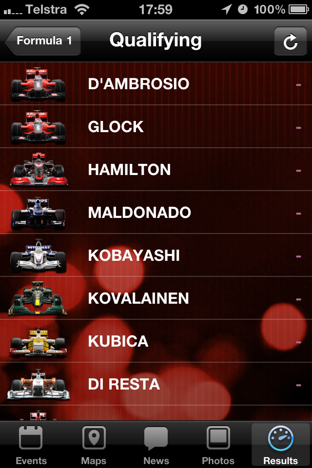 Australian Grand Prix free app screenshot 3