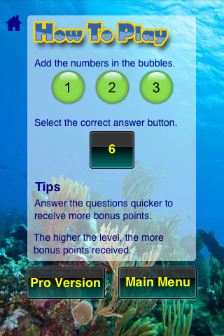 Razor Smart Free Lite - Kids Math Addition Reef Game free app screenshot 2