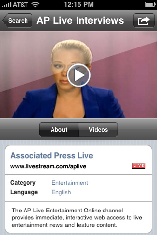 Livestream Viewer free app screenshot 2