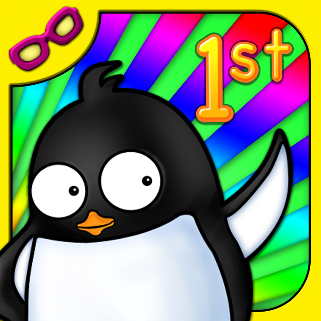 Penguin First Grade: Math, Reading, Time & Geometry Learning Game