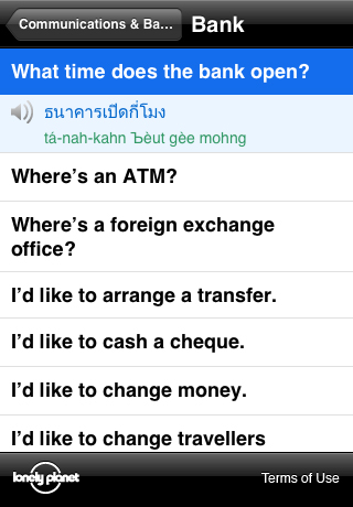 Lonely Planet Thai Phrasebook