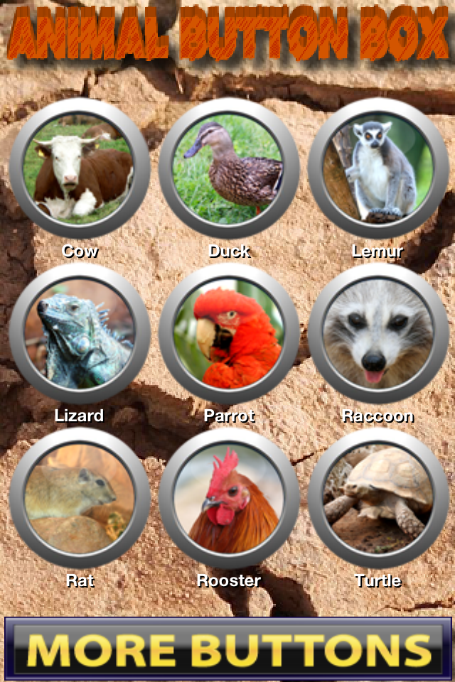 Animal Button Box FREE free app screenshot 1