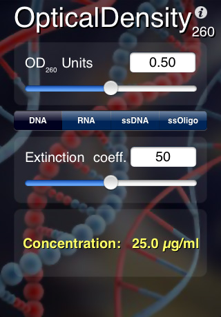 OD-260 free app screenshot 1