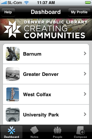 Denver Public Library Creating Communities free app screenshot 1