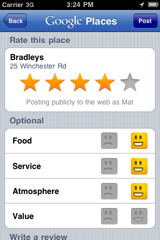 Google Places free app screenshot 3