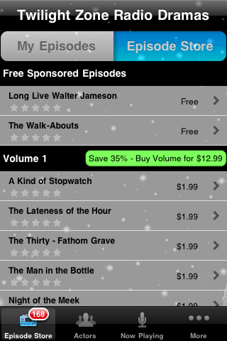 The Twilight Zone Radio Dramas free app screenshot 4