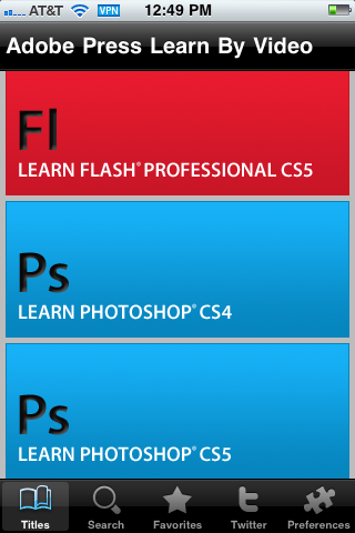 Adobe Press Learn by Video free app screenshot 1