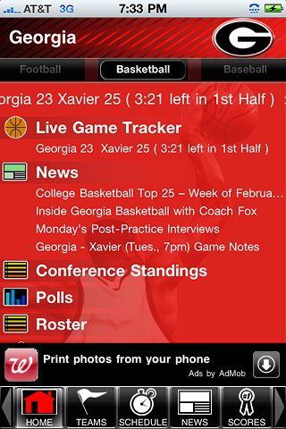 Georgia Bulldogs College SuperFans Lite free app screenshot 1