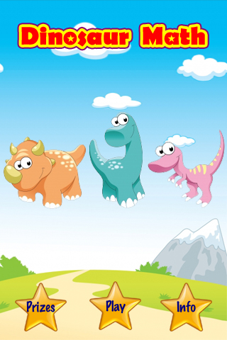 A Dinosaur Kids Math Free Lite - Grade School Addition Subtraction Skills Game free app screenshot 1