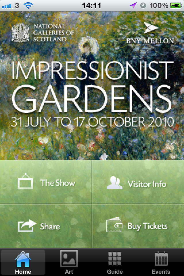 Impressionist Gardens free app screenshot 1