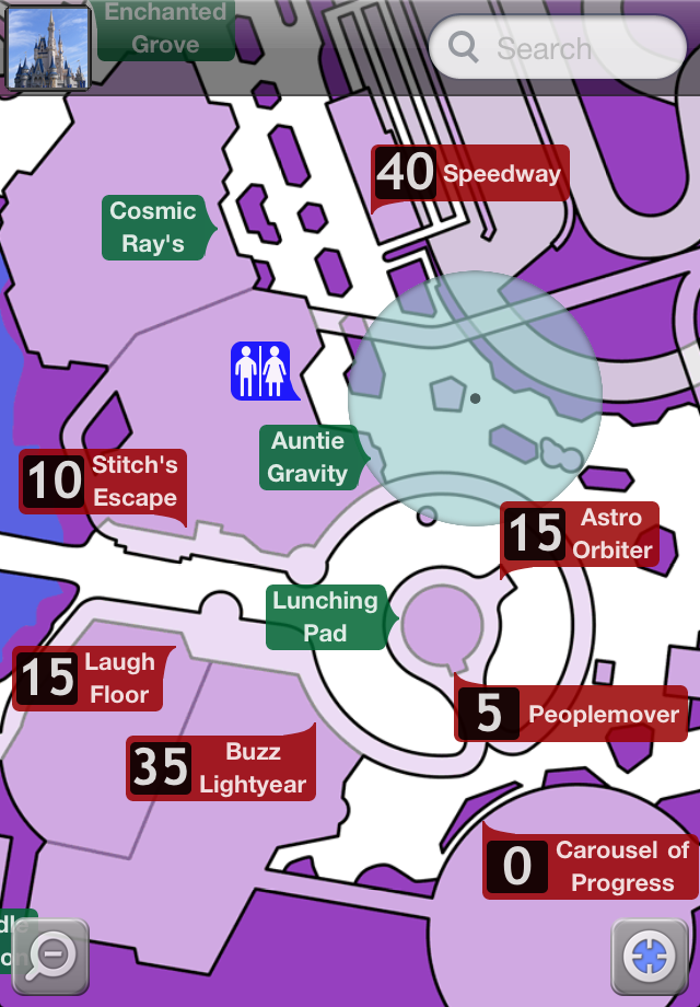 Disney World Maps Free free app screenshot 1