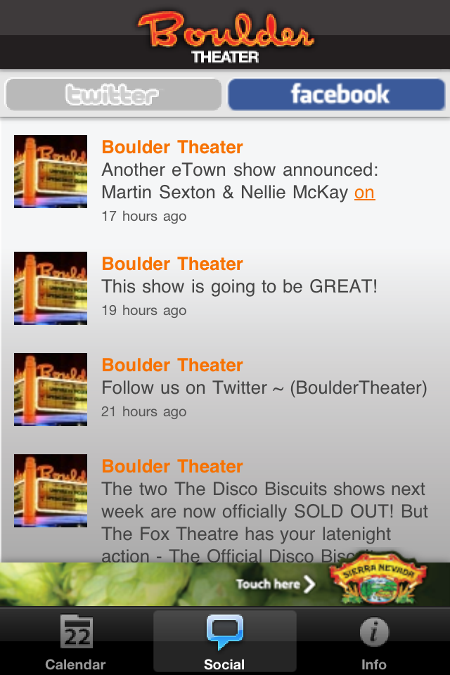 Boulder Theater free app screenshot 4