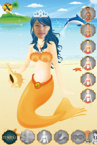 Mermaid Dress Up Lite free app screenshot 2
