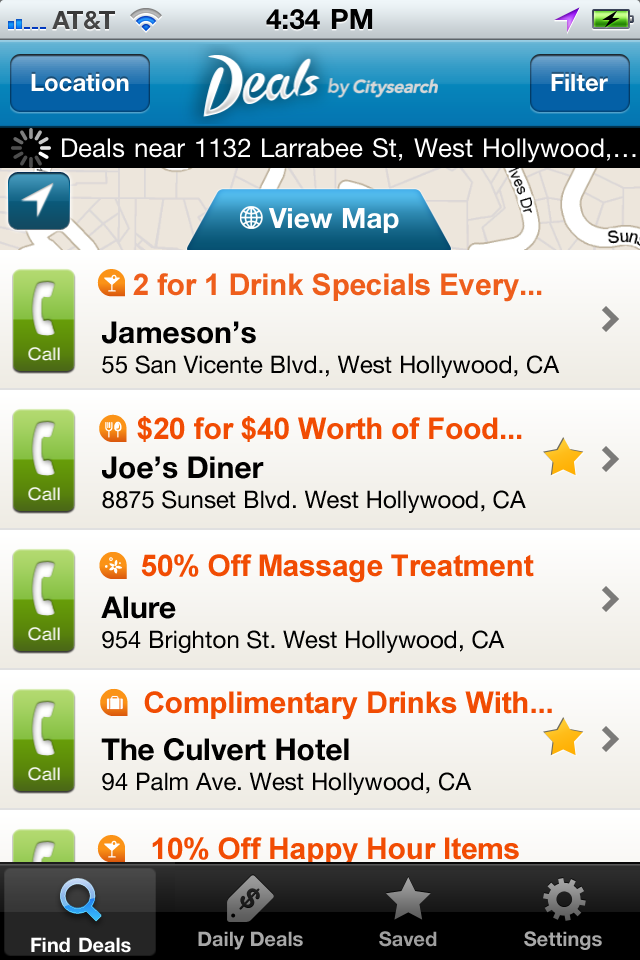 Deals by Citysearch free app screenshot 2