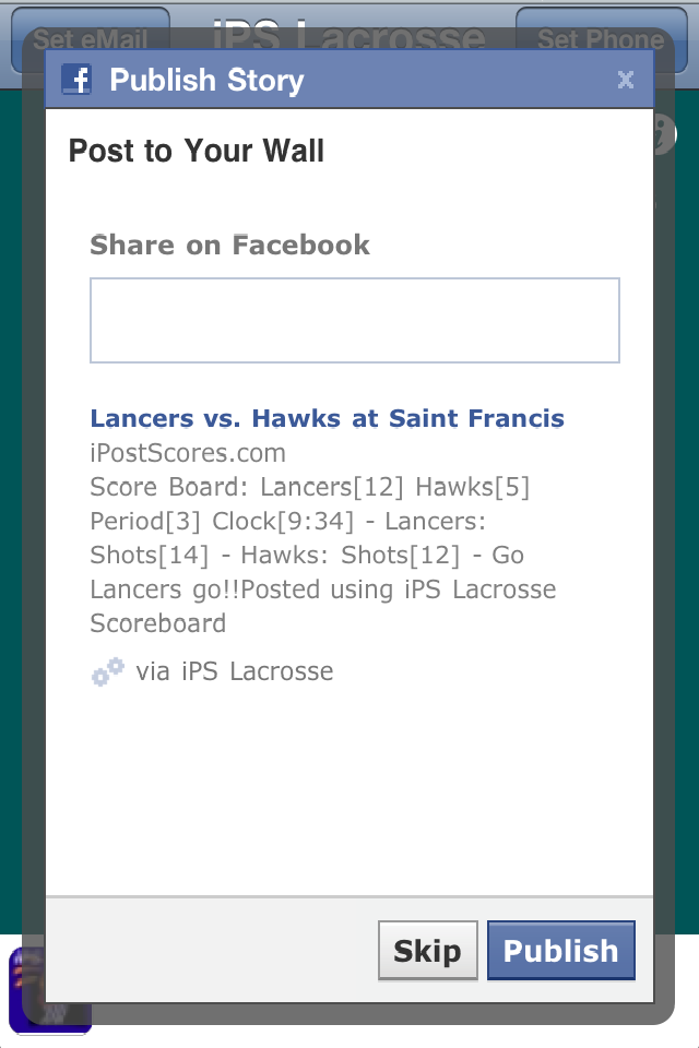 Lacrosse Scoreboard free app screenshot 3