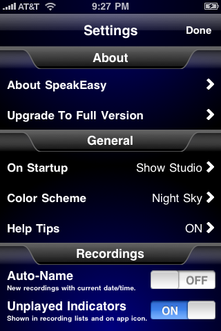 SpeakEasy Voice Recorder Lite free app screenshot 3