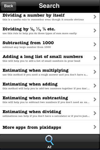 Mental Math Tricks free app screenshot 2