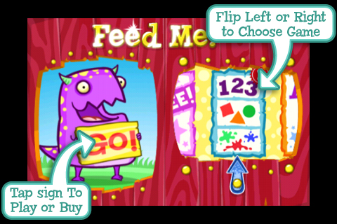 Feed Me! (Spanish) - PencilBot Preschool free app screenshot 1