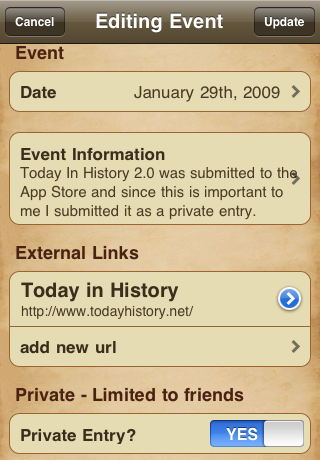 Today In History Lite free app screenshot 3