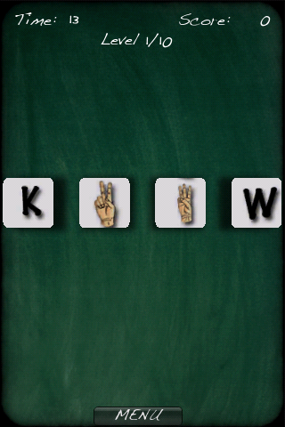 American Sign Language Alphabet Game LITE free app screenshot 3