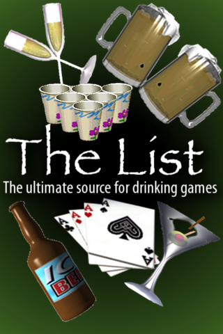 The List - Over 1000 Drinking Games! free app screenshot 1