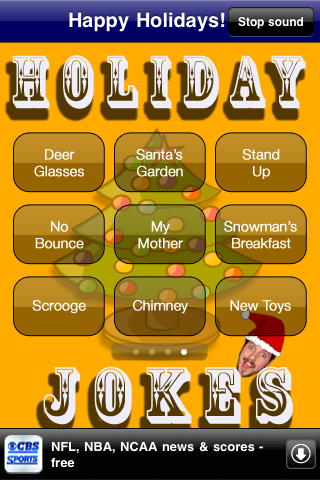 Holiday Jokes free app screenshot 2