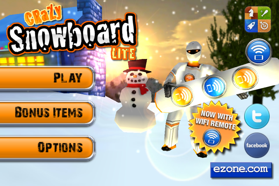 Crazy Snowboard Lite free app screenshot 1