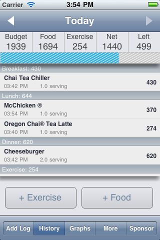 CalorieTrack - Diet, Exercise, Weight Tracker b... free app screenshot 2