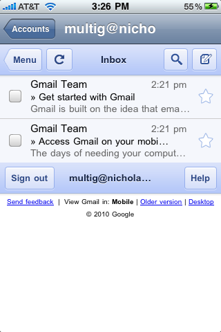 MultiG - Gmail and Google Apps Simplified free app screenshot 1
