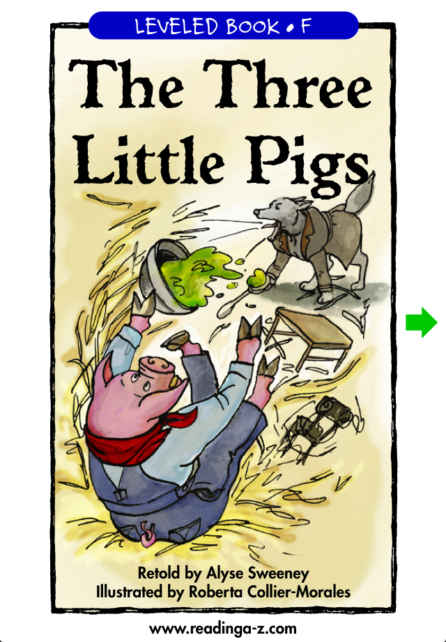 The Three Little Pigs - LAZ Reader [Level F-first grade] free app screenshot 1