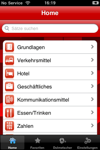 iLingua Japanese German Phrasebook free app screenshot 3