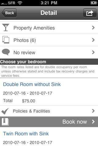 Hotels free app screenshot 3