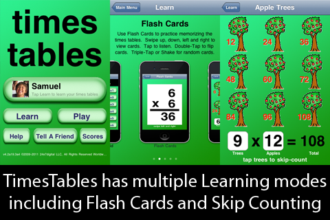 TimesTables Free free app screenshot 1